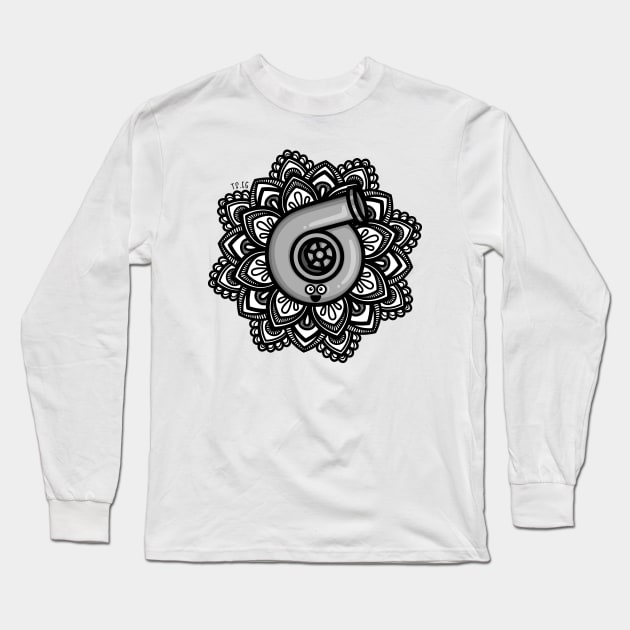 Cutest Turbo - Mandala 2 Long Sleeve T-Shirt by hoddynoddy